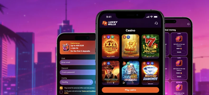LuckyHills mobile slots
